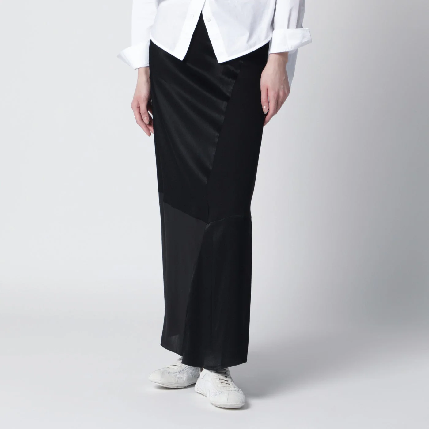 6397 Black Patchwork Skirt Women