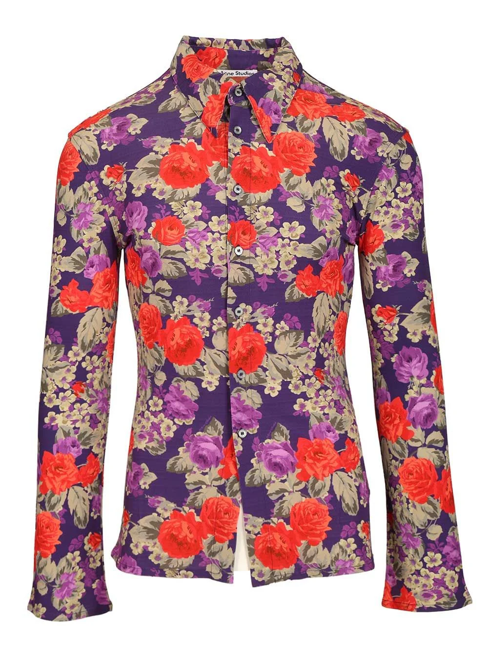 Acne Studios Men Floral Print Shirt