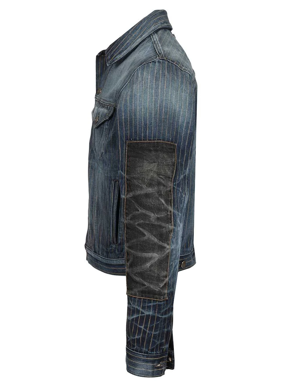 Acne Studios Men Patchwork Denim Jacket - Image 3