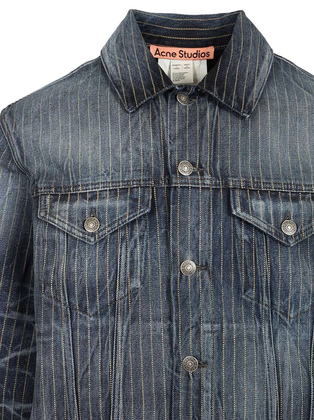 Acne Studios Men Patchwork Denim Jacket - Image 4