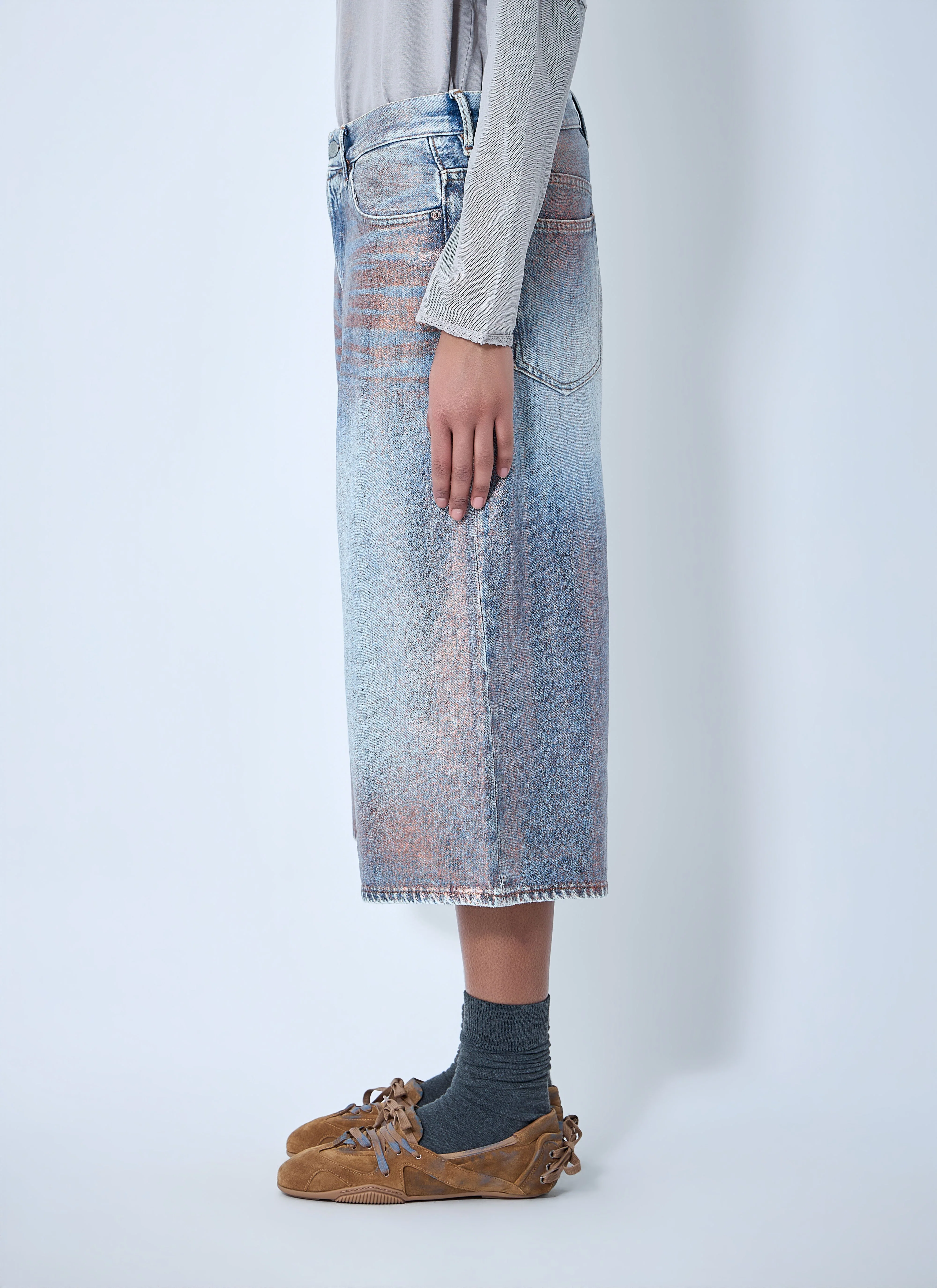 Acne Studios Women Denim Shorts - Image 3