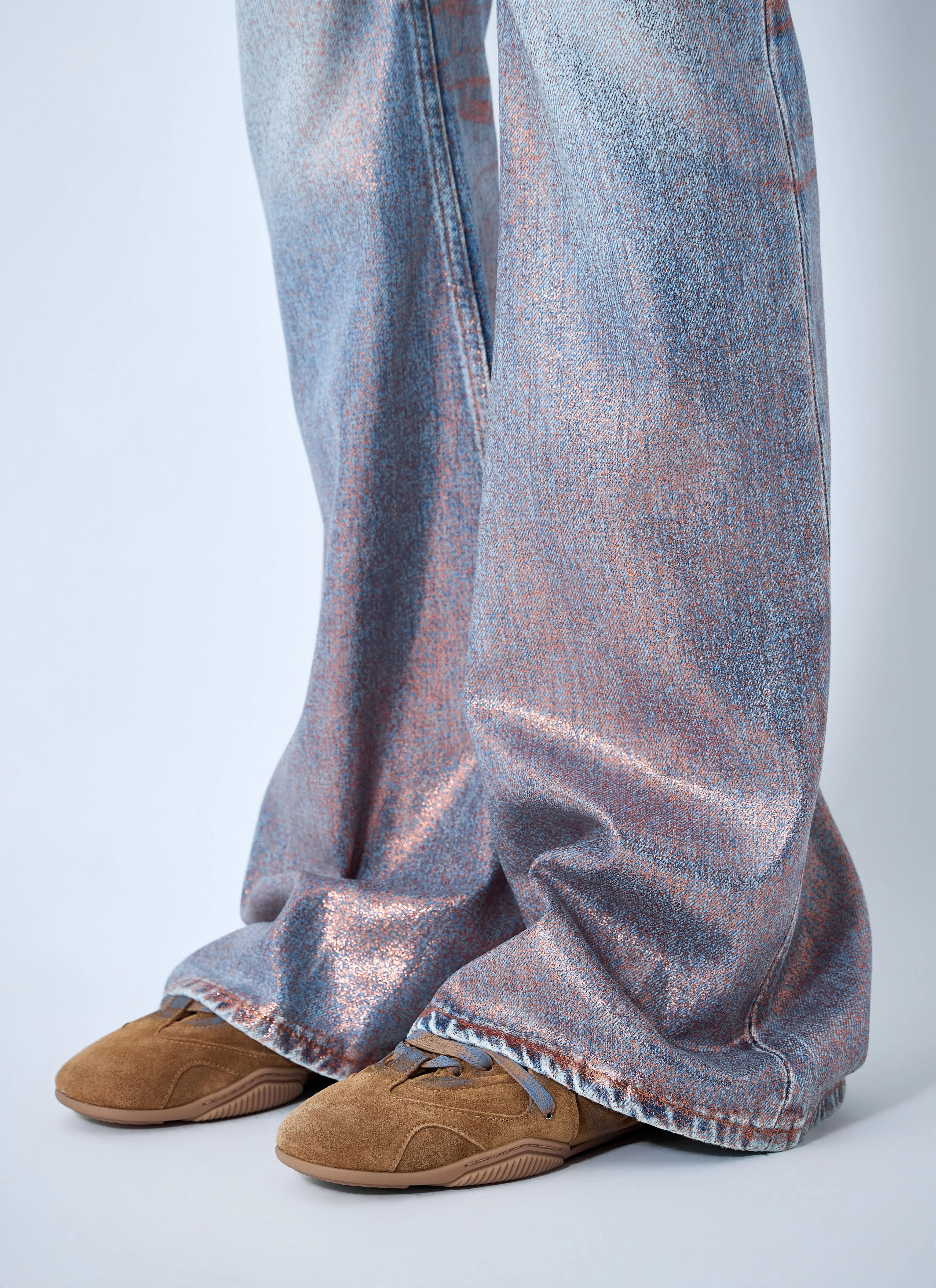 Acne Studios Women Fitted Glitter Jeans - Image 5