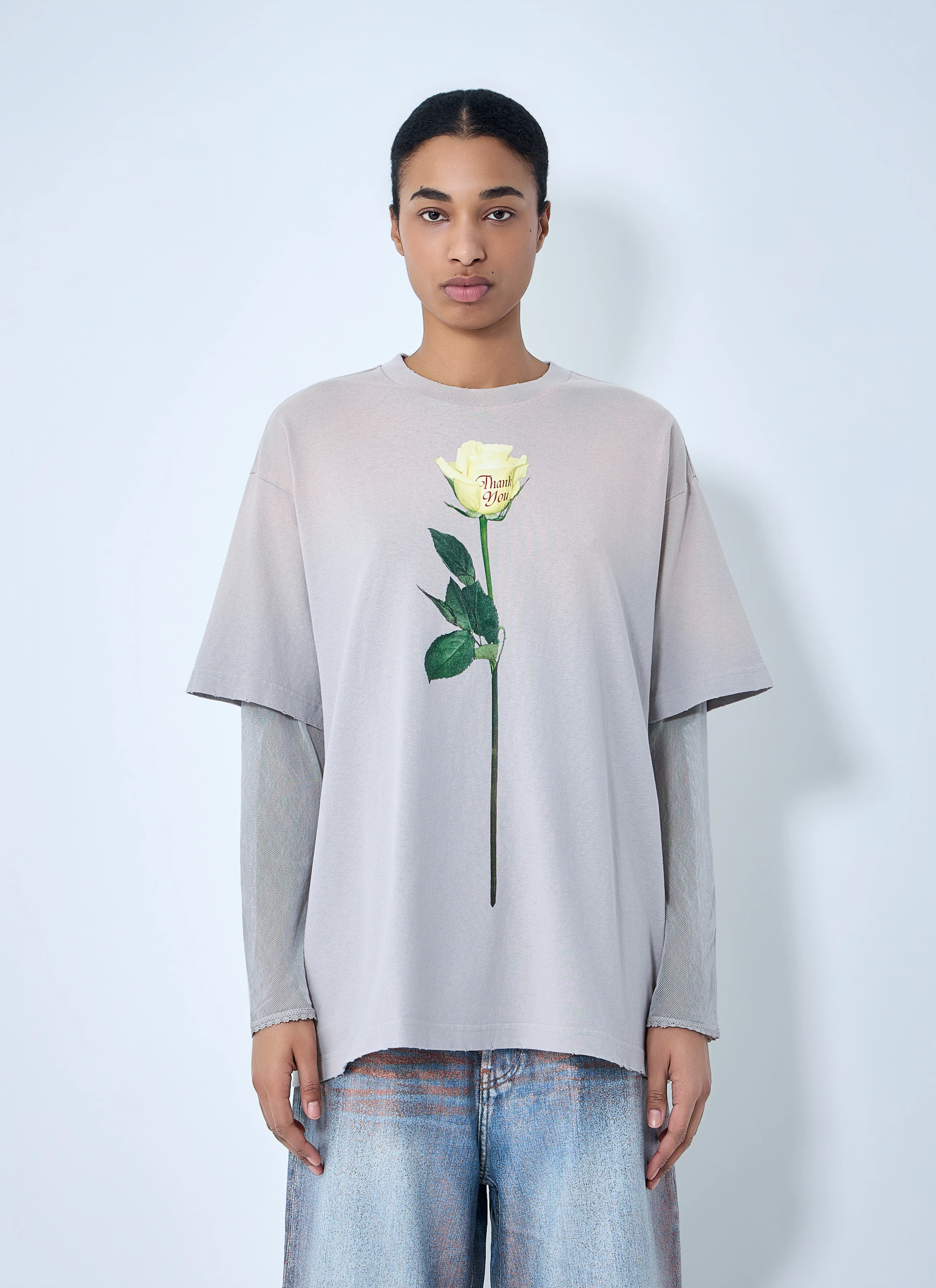 Acne Studios Women Layered Graphic T-Shirt