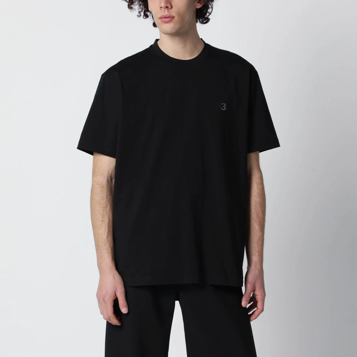 Adidas Y-3 Black T-Shirt With Logo Men
