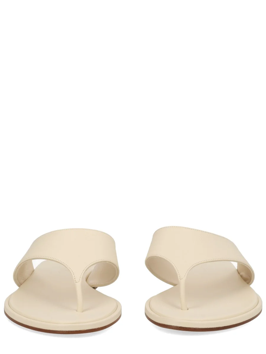 Aeyde Women Leather Thong Sandal - Image 3