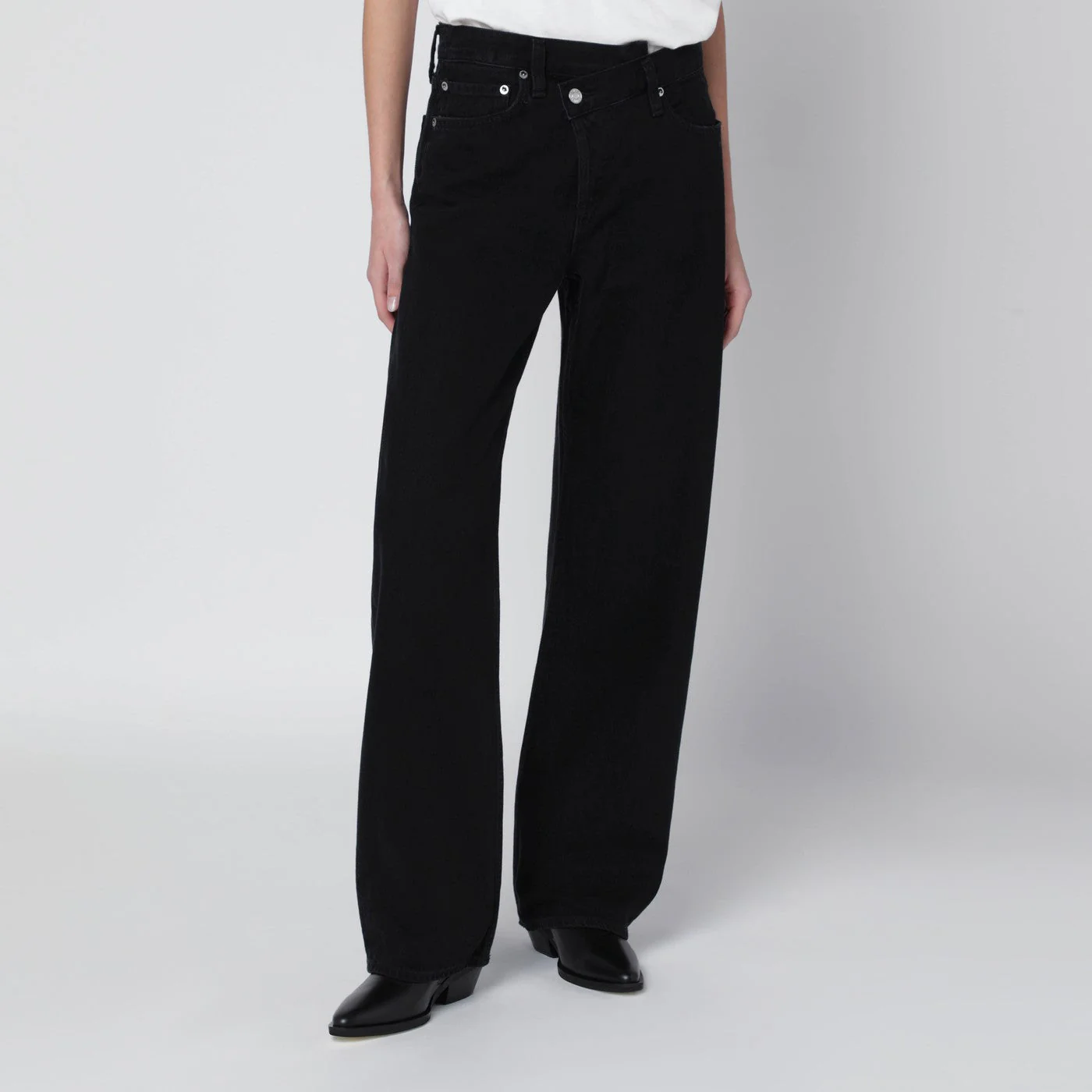 Agolde Arc Criss Cross Jeans In Phase Wash Women
