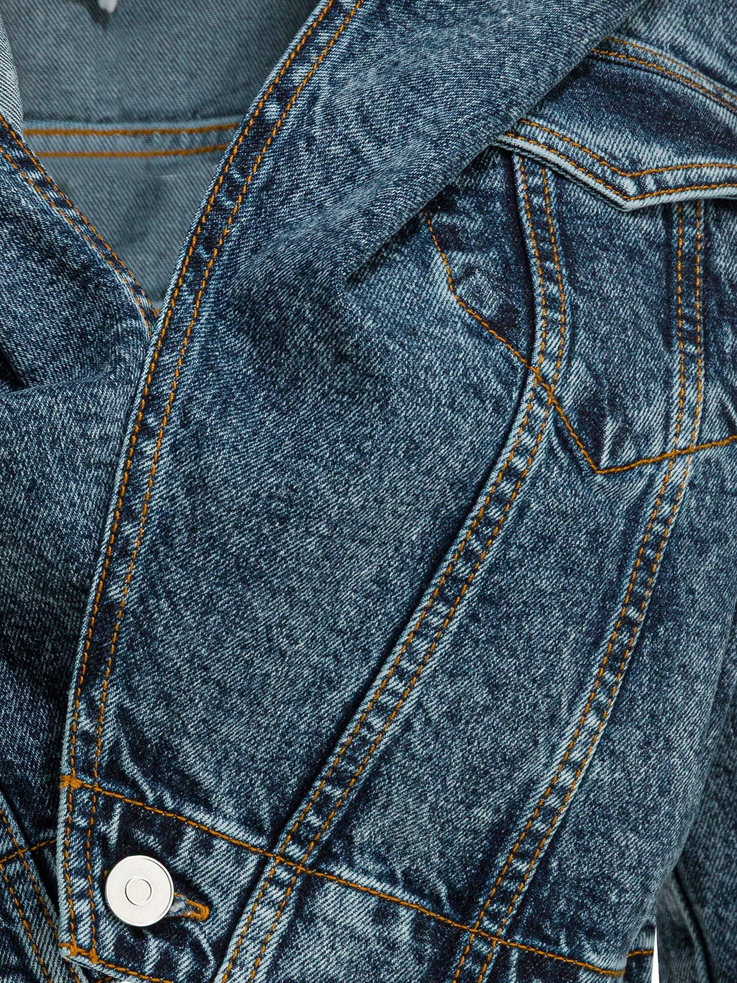 Alaia Women Hooded Denim Jacket - Image 3