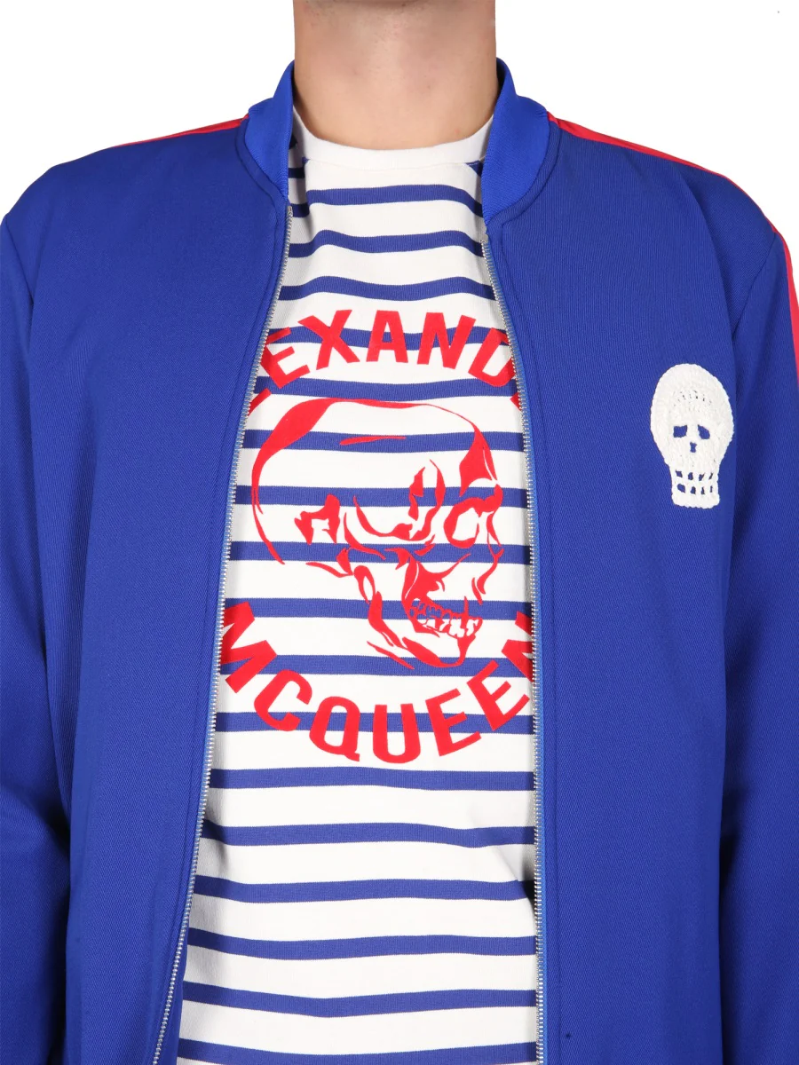 Alexander Mcqueen Men "Skull" Embroidered Sweatshirt - Image 4