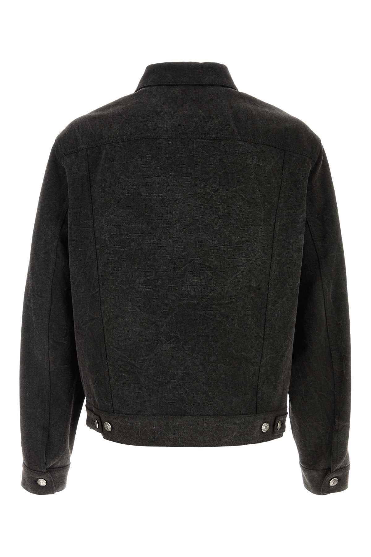 Alexander Mcqueen Men Slate Denim Jacket - Image 2