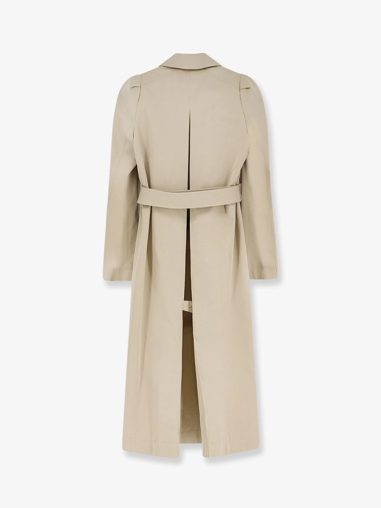 Alexander Mcqueen Women Cotton Trench With Puff Sleeves - Image 4