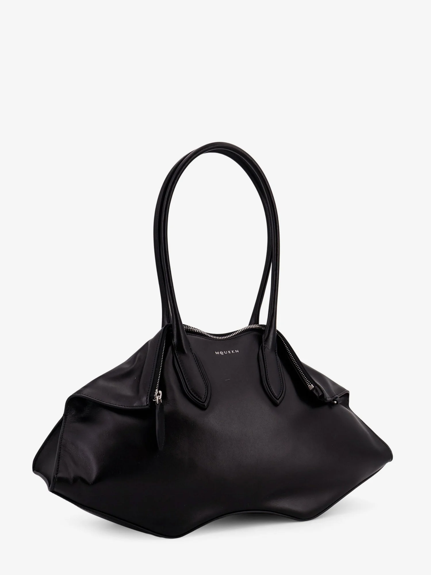 Alexander Mcqueen Women Manta Leather Shoulder Bag - Image 4