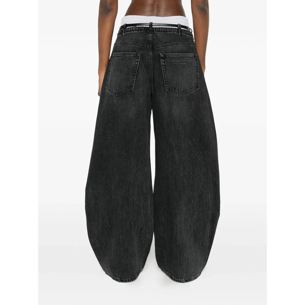 Alexander Wang Black Denim - Wide-Leg Jeans Women - Image 3