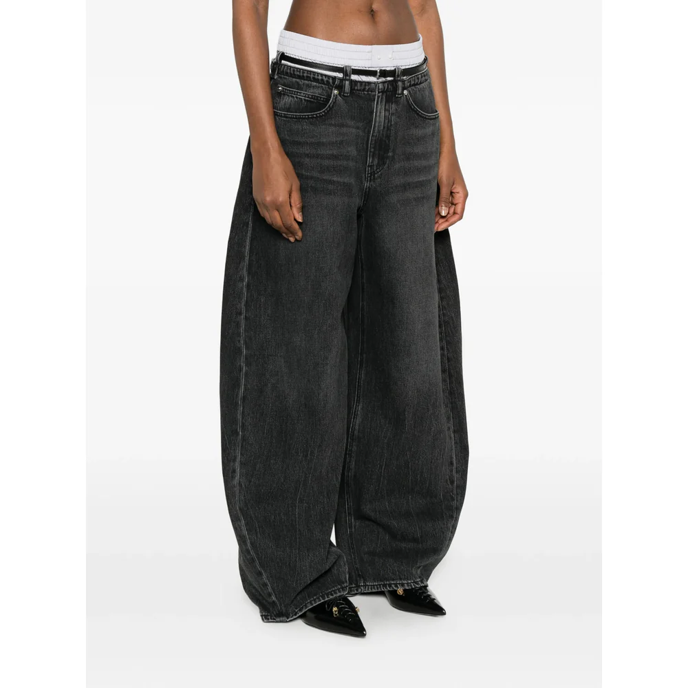 Alexander Wang Black Denim - Wide-Leg Jeans Women - Image 4