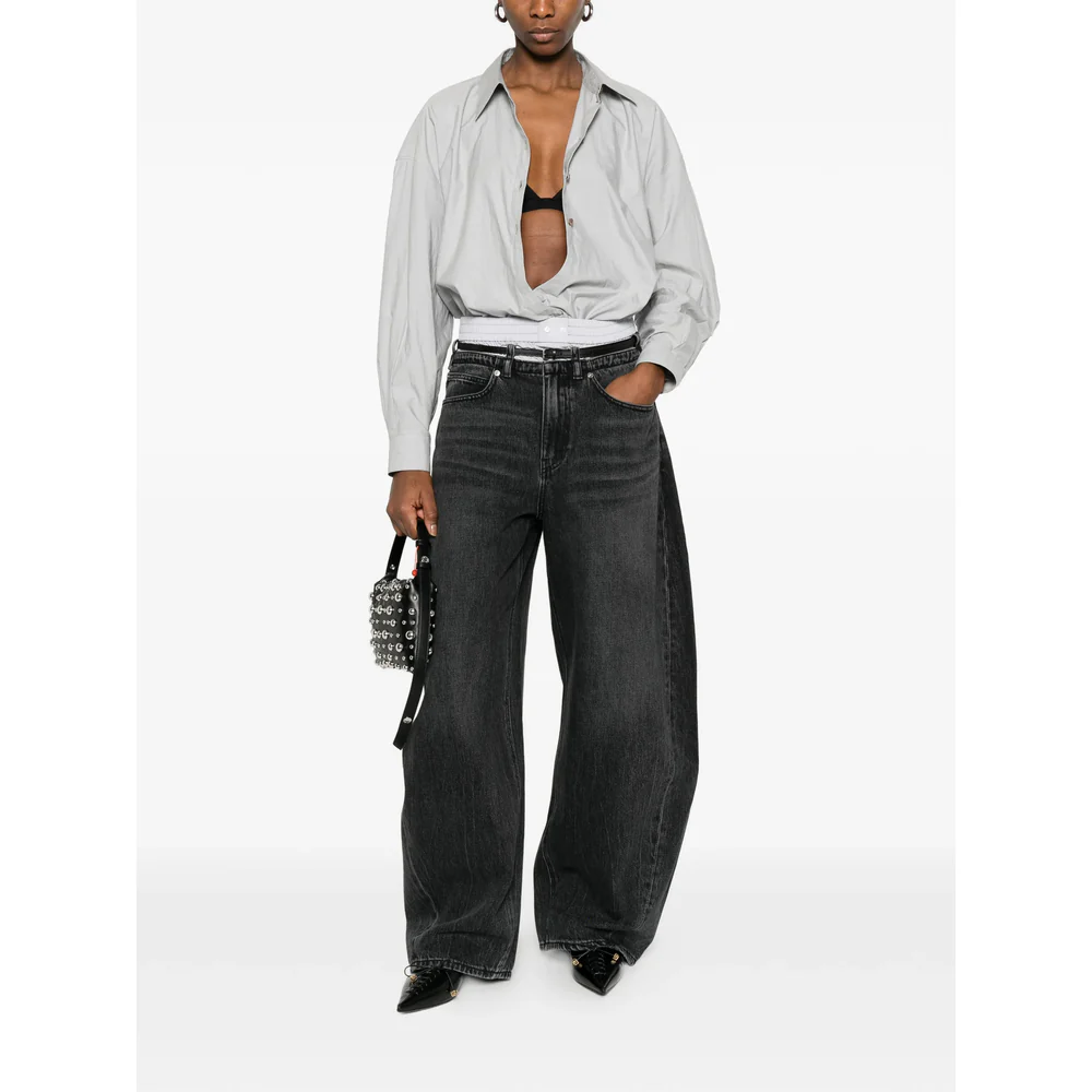 Alexander Wang Black Denim - Wide-Leg Jeans Women - Image 5