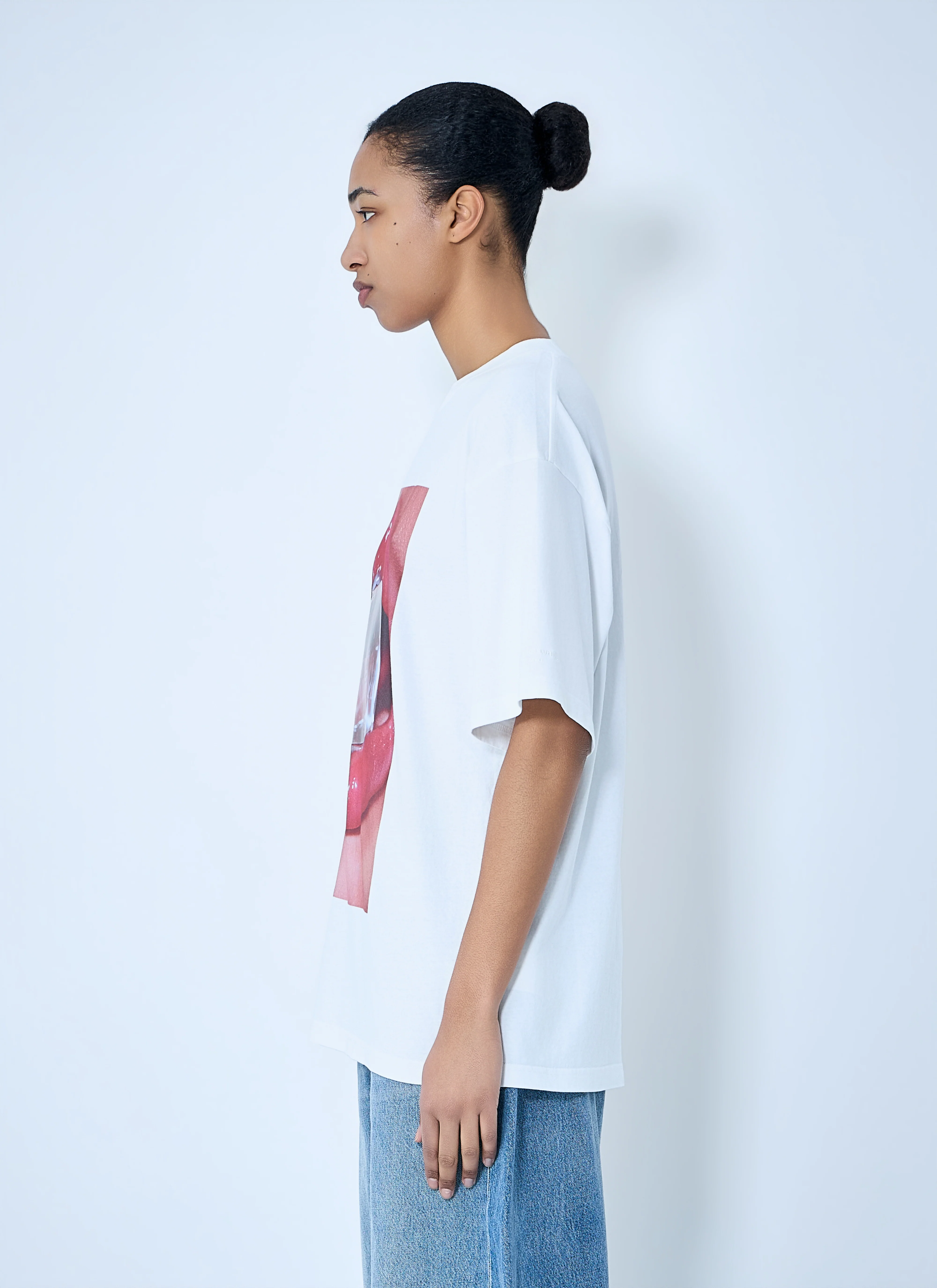 Alexander Wang Women Cotton Jersey Graphic T-Shirt - Image 3