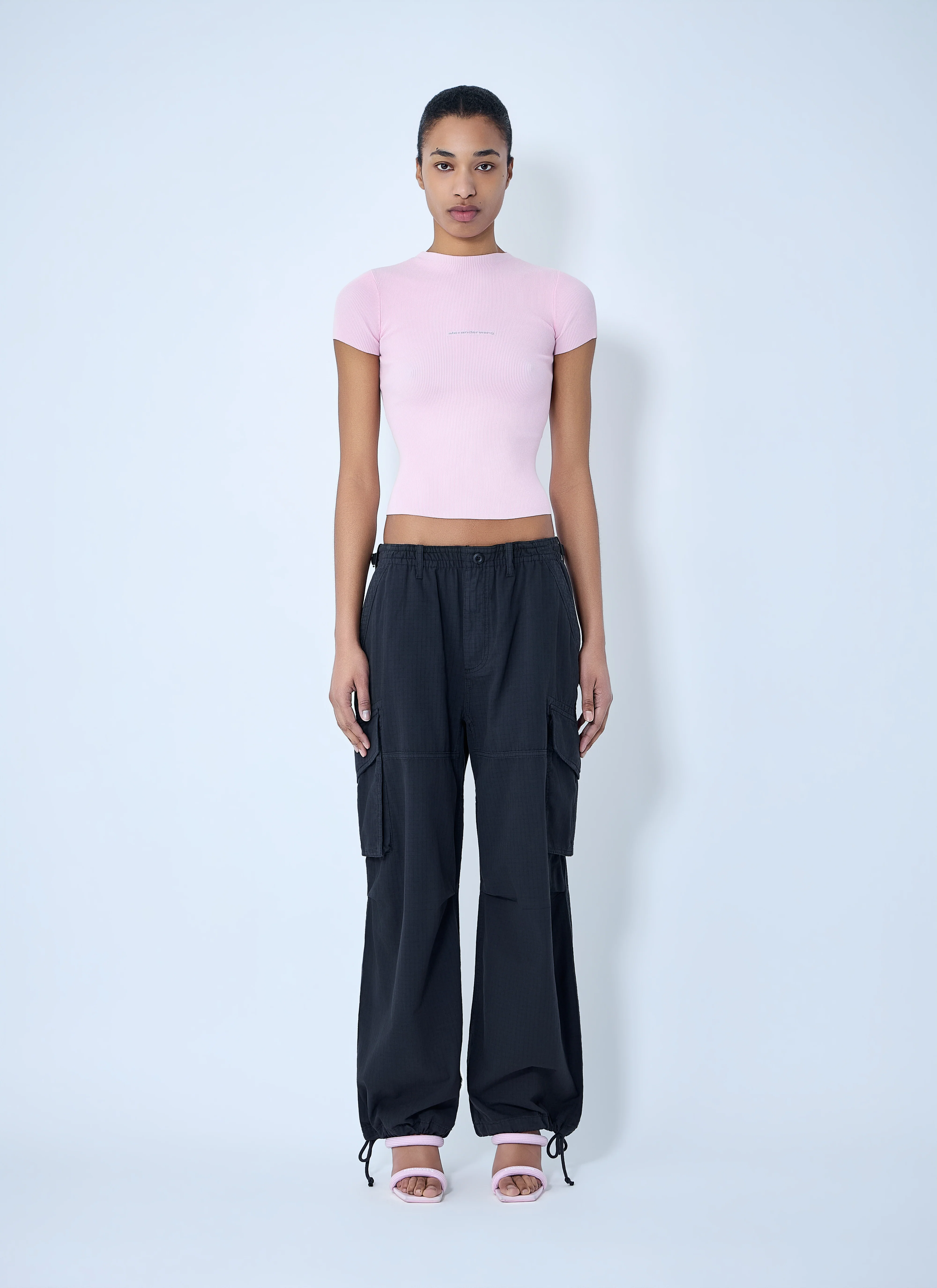 Alexander Wang Women Drawstring Cargo Trousers - Image 2