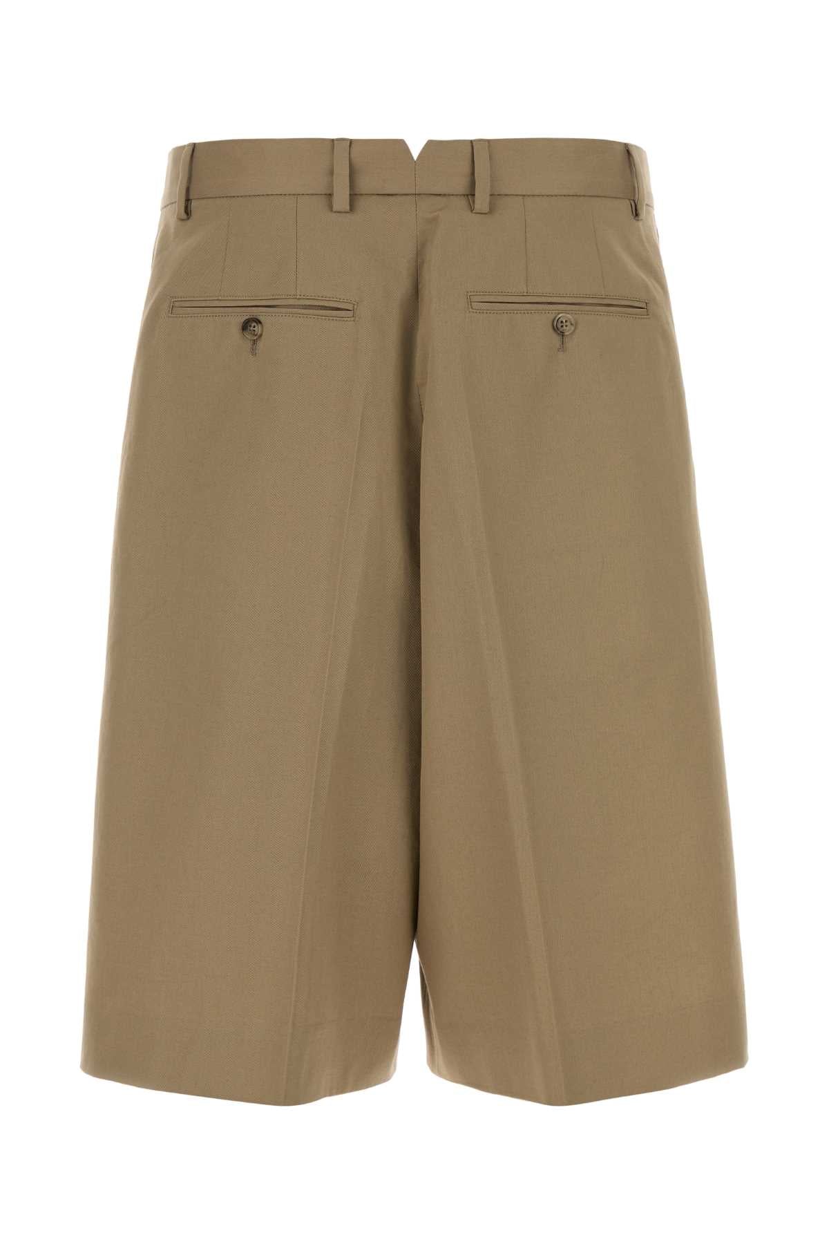 Ami Men Dove Grey Cotton Bermuda Shorts - Image 2