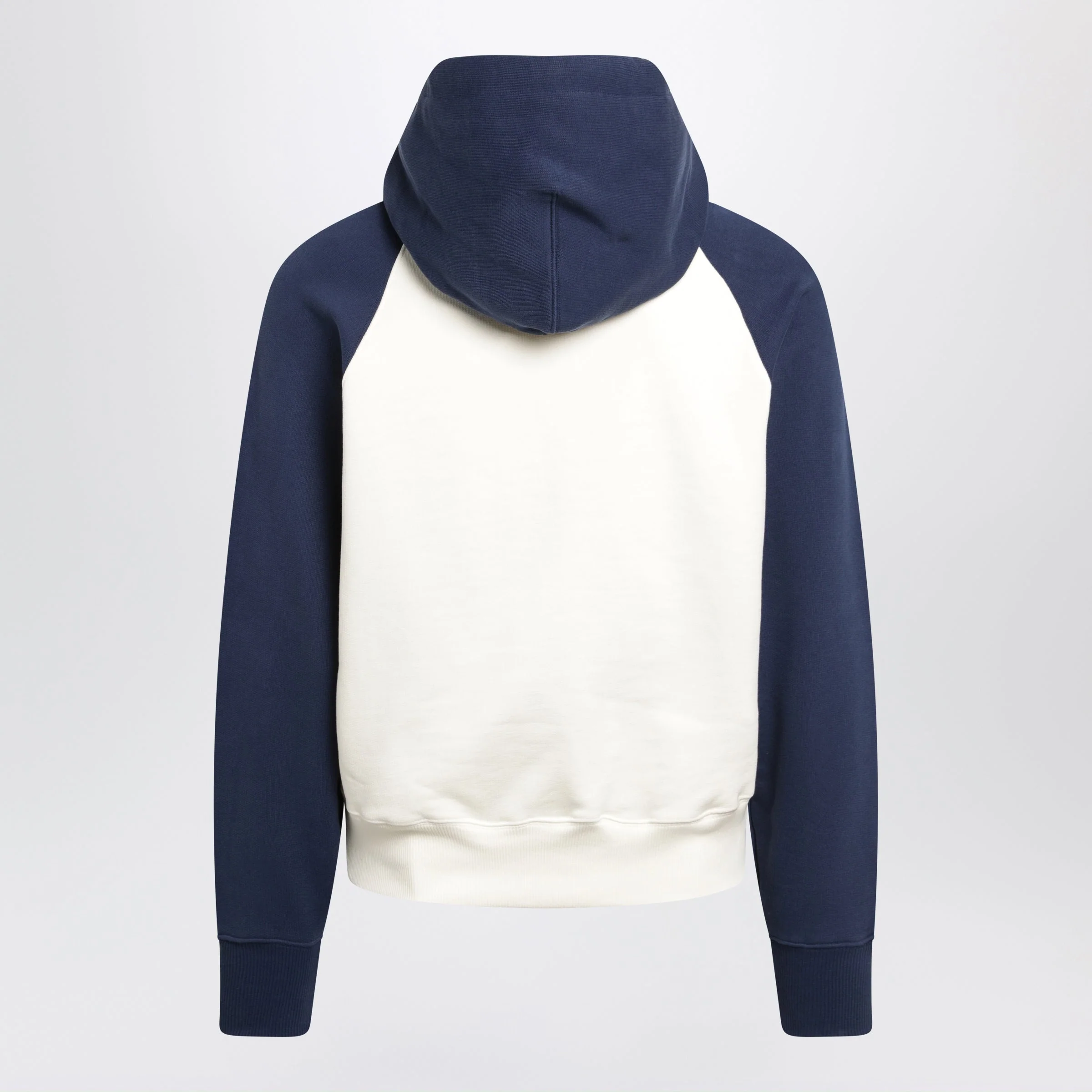 Ami Paris Ami De Coeur Hoodie In Cream/Blue Women - Image 2