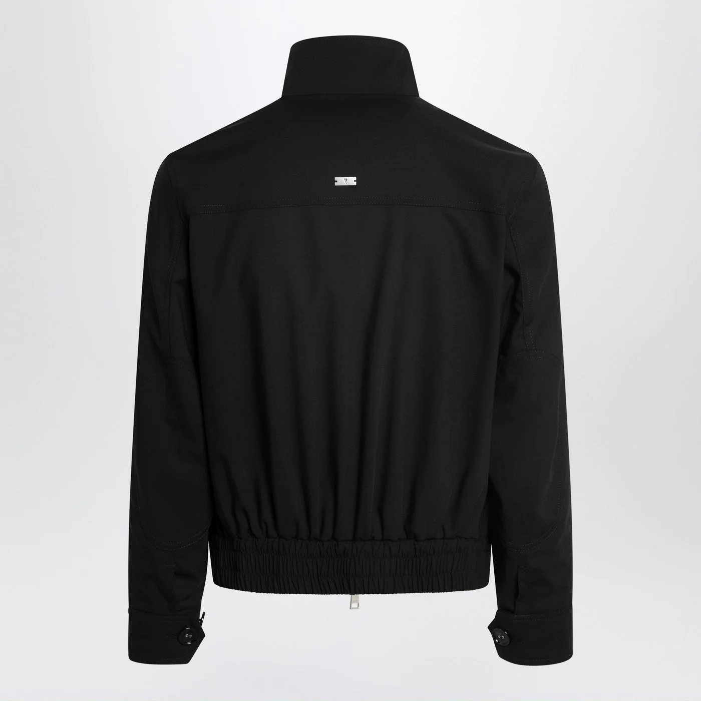 Ami Paris Black Zip-Up Wool Jacket Men - Image 2
