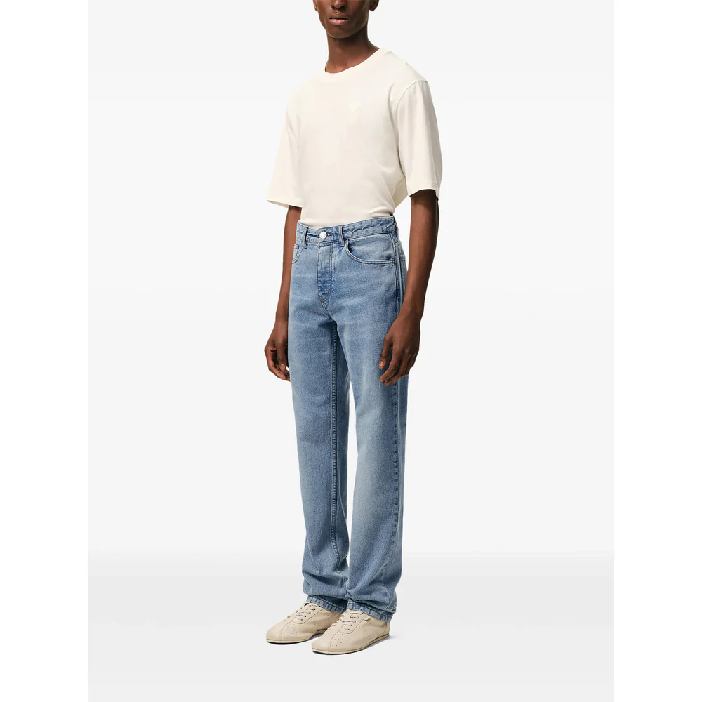 Ami Paris Blue Denim - Regular & Straight-Leg Jeans Men - Image 3