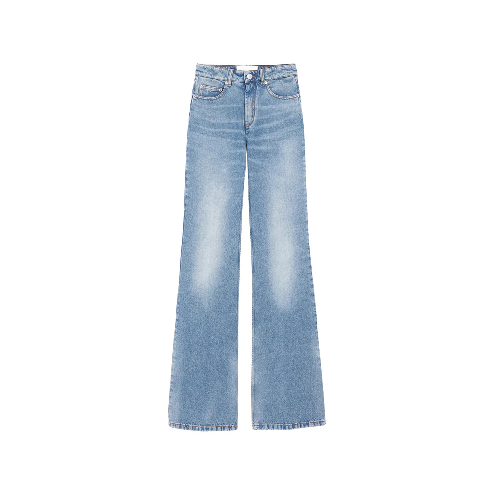 Ami Paris Blue Denim - Straight-Leg Jeans Women