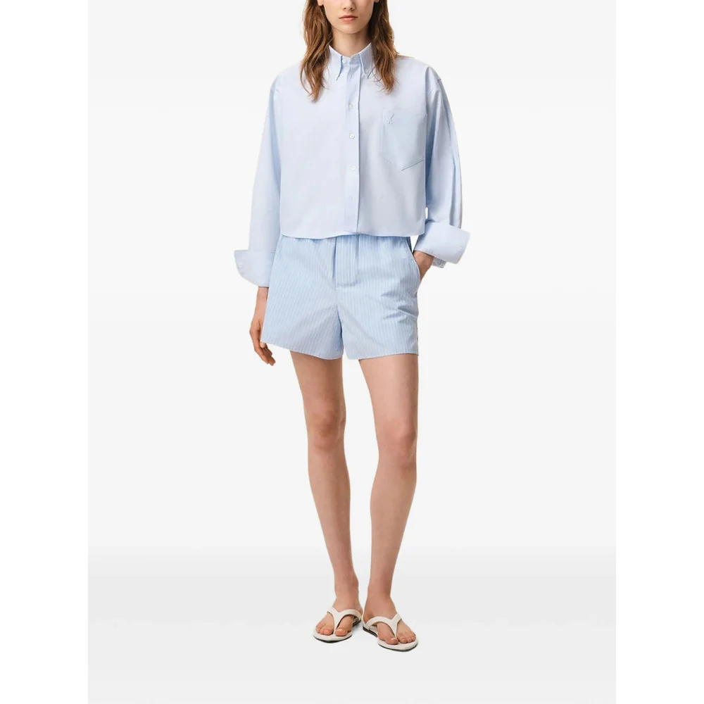 Ami Paris Blue Shorts - Mini Shorts Women - Image 3