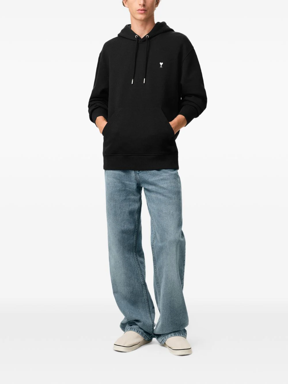 Ami Paris Men Ami De Coeur Cotton Hoodie - Image 3
