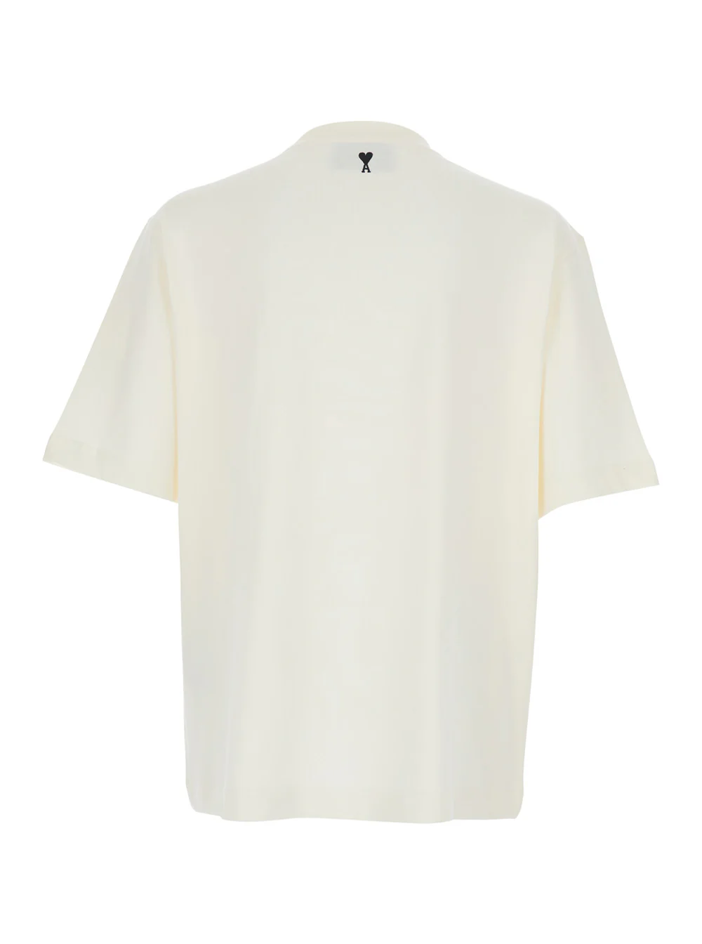 Ami Paris Men Boxy Fit Short Sleeves Teehisrt With Signature Print At Front - Image 2