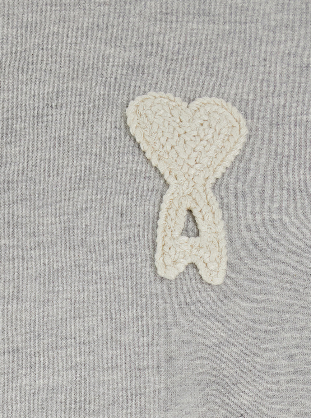 Ami Paris Men Crewneck Classic Fit With Ami De Coeur Knitted Patch - Image 3