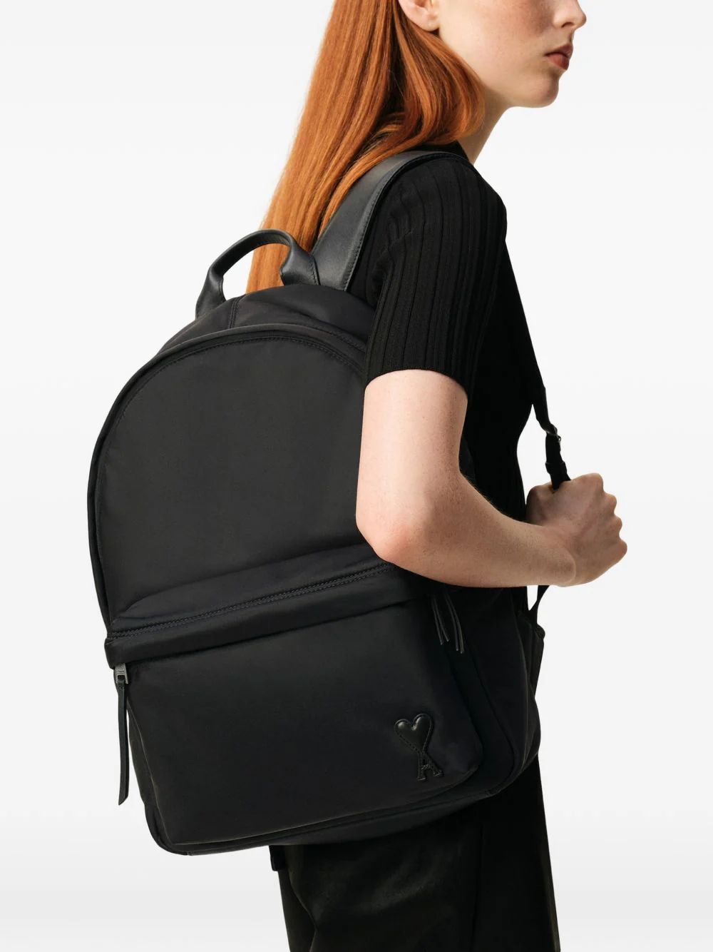Ami Paris Men Nylon Backpack - Image 4
