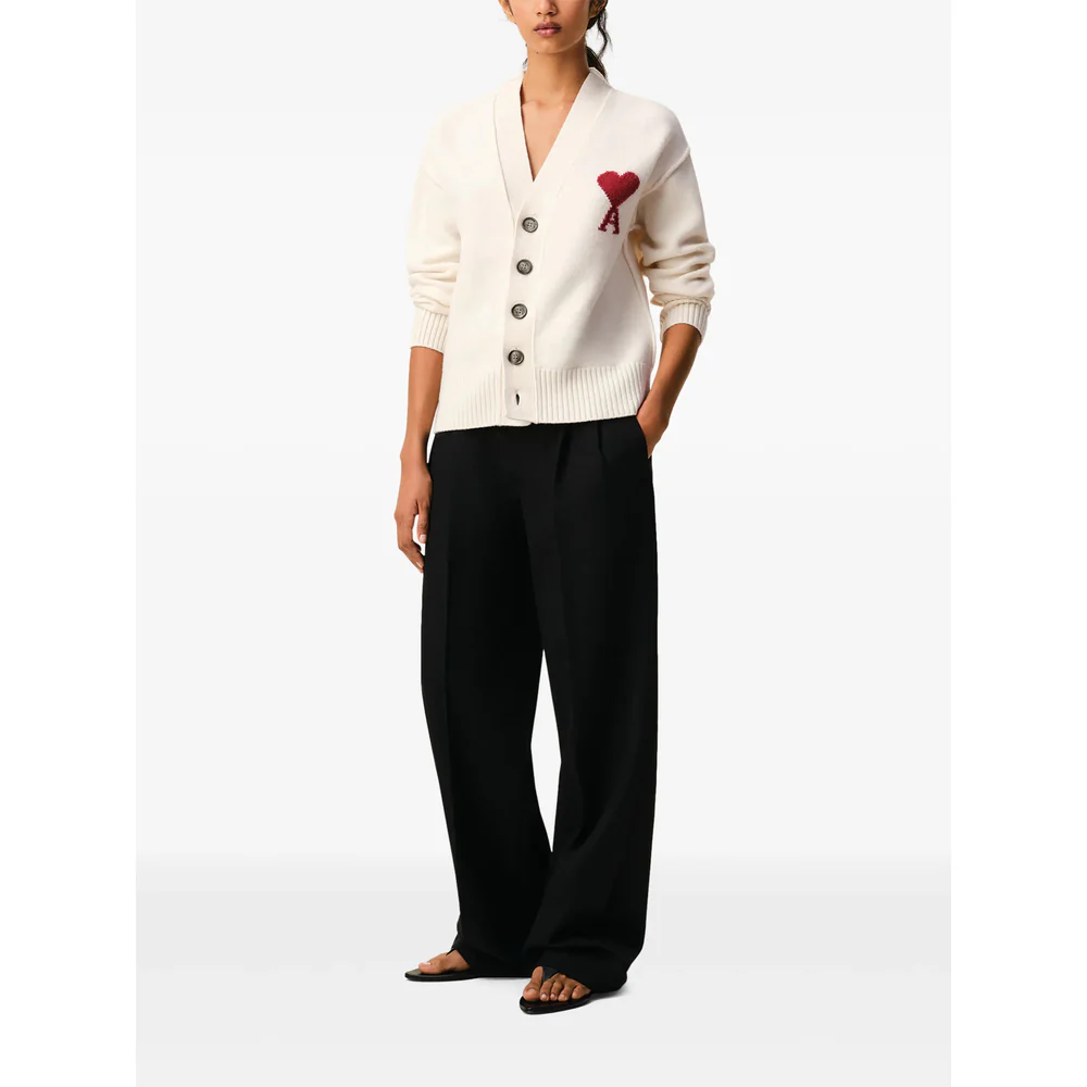 Ami Paris Neutrals Sweaters & Knitwear - Cardigans Men - Image 2