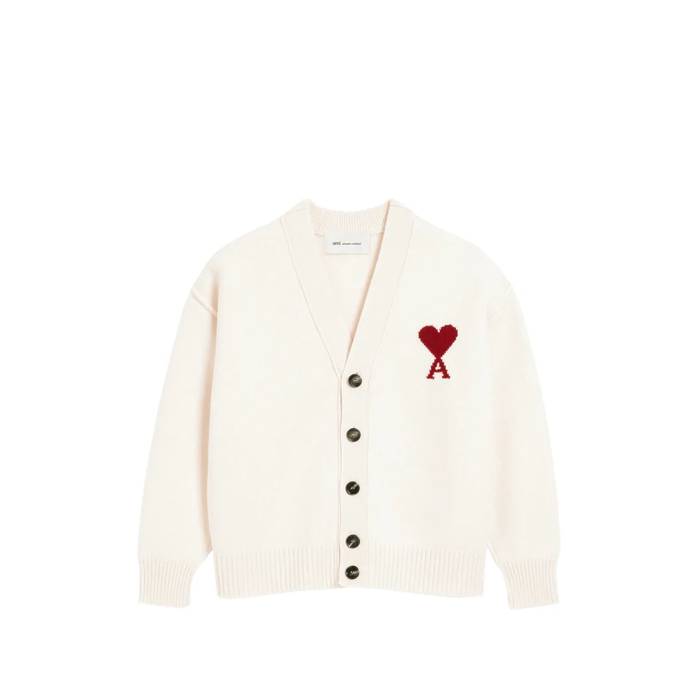 Ami Paris Neutrals Sweaters & Knitwear - Cardigans Men - Image 3