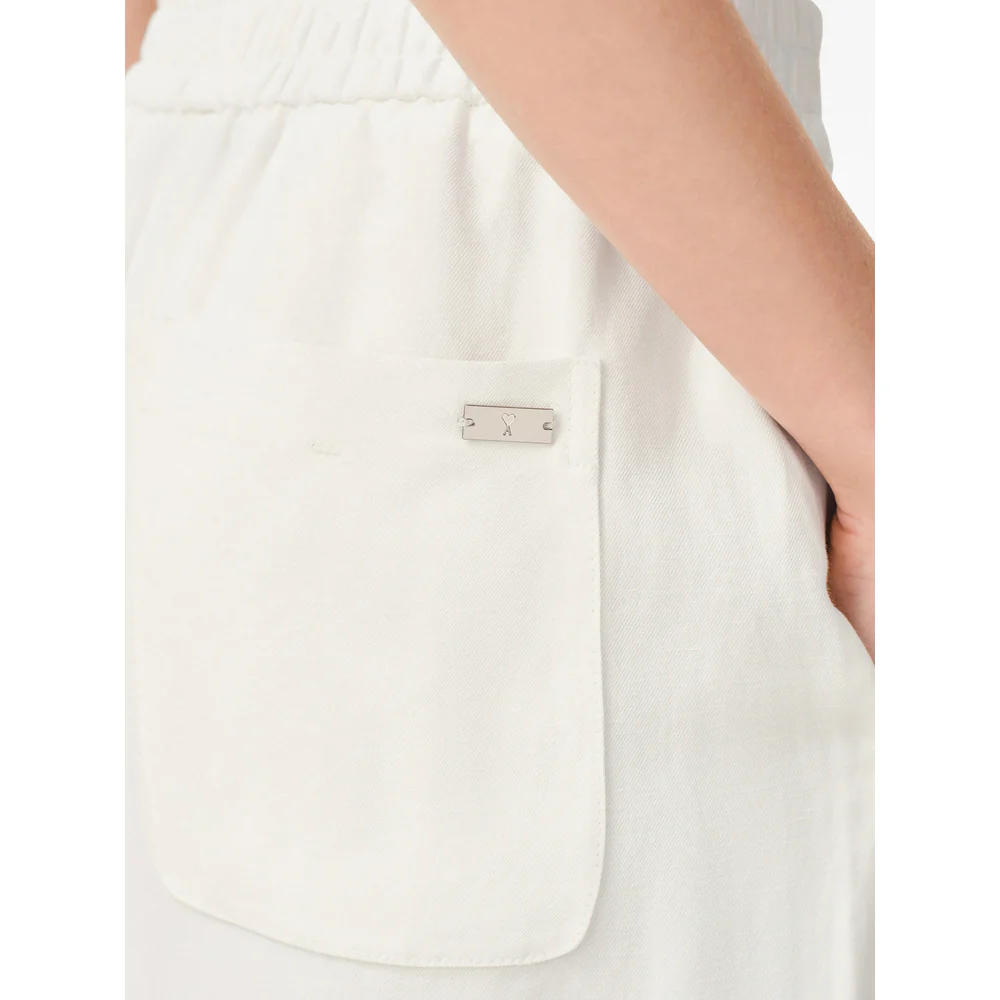 Ami Paris Neutrals Trousers - Flared Trousers Women - Image 5