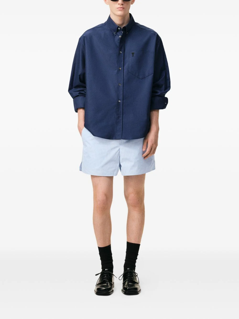 Ami Women Striped Shorts - Image 7