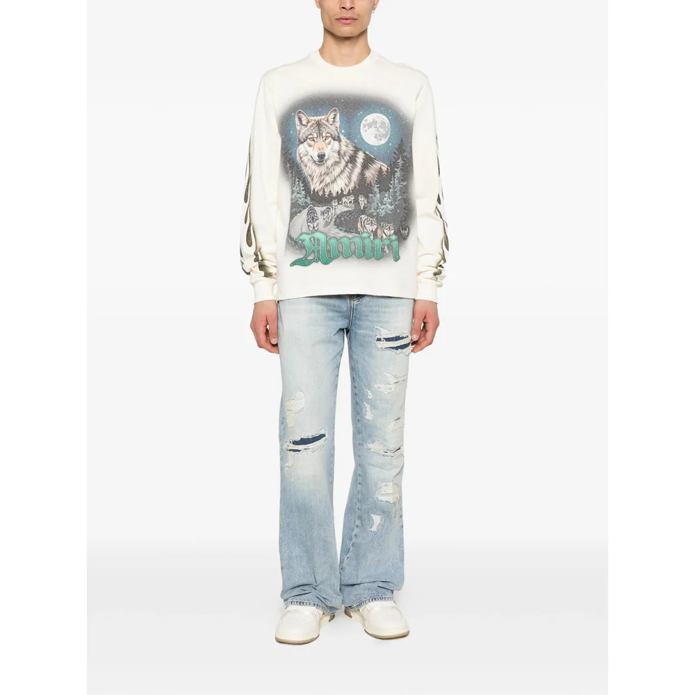 Amiri Blue Denim - Bootcut Jeans Men - Image 5
