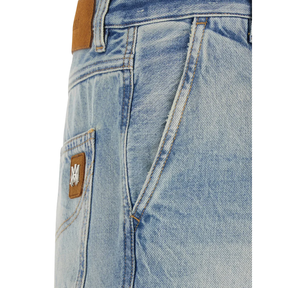 Amiri Blue Denim - Wide-Leg Jeans Men - Image 3