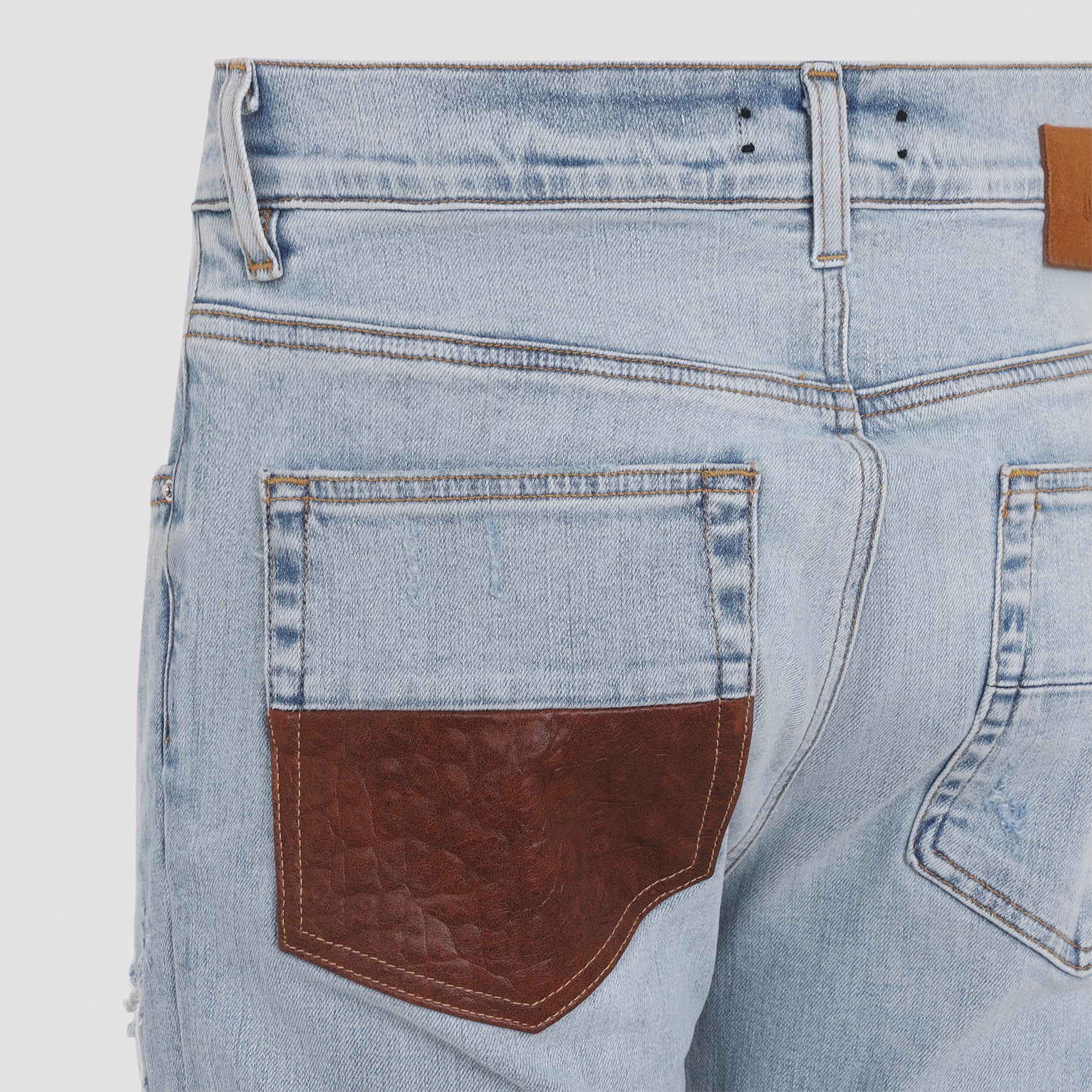 Amiri Crochet Leather Mx1 Jeans Men - Image 3