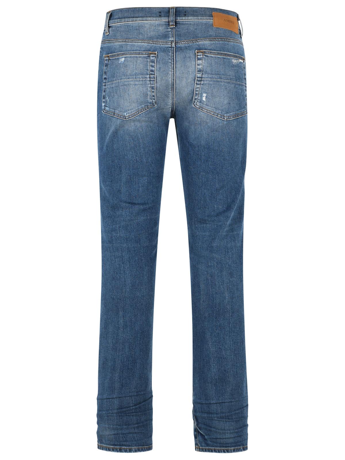 Amiri 'Stack' Blue Cotton Jeans Men - Image 3