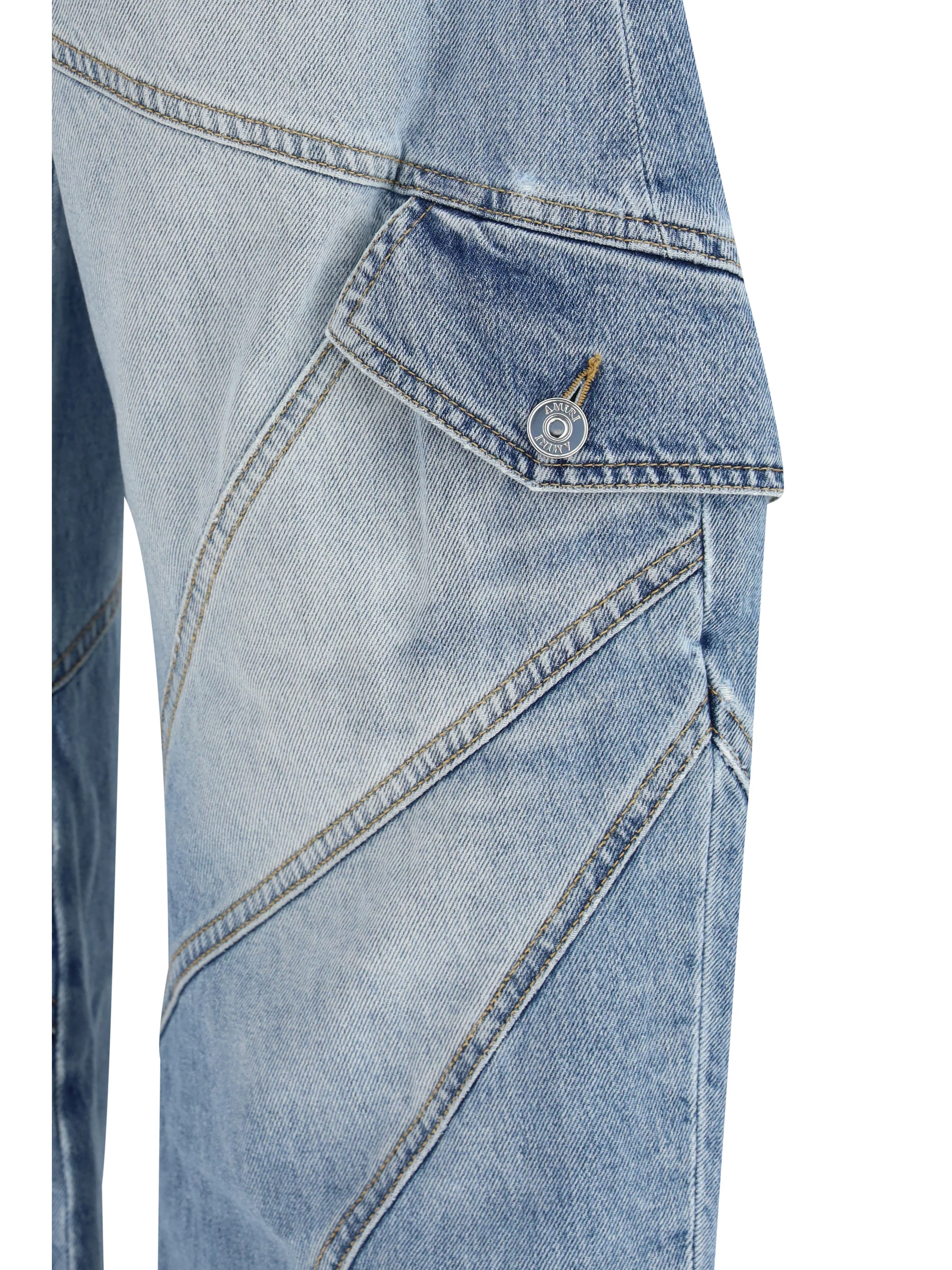 Amiri Women Barrel Jeans - Image 3