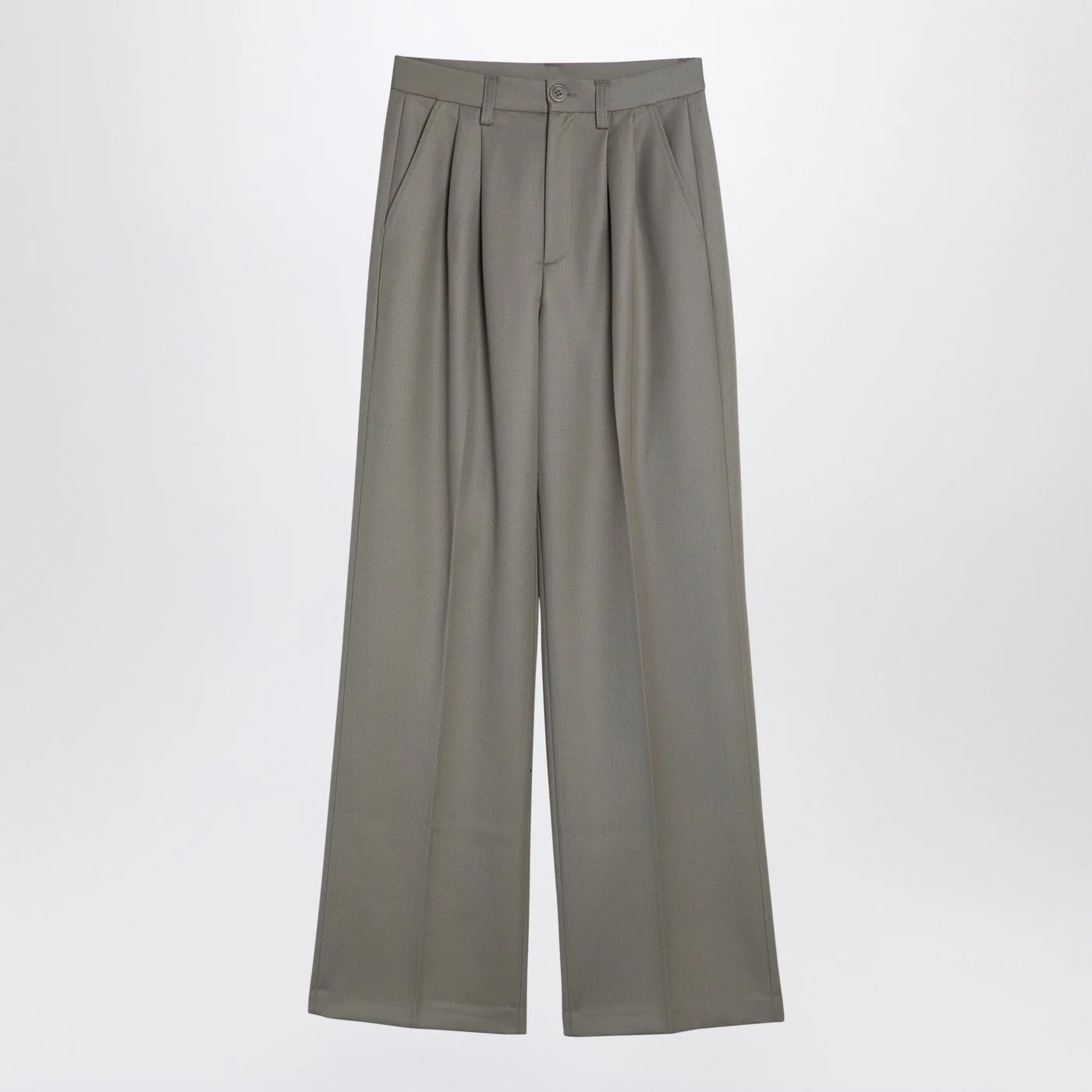 Anine Bing Khaki Wool Trousers Women