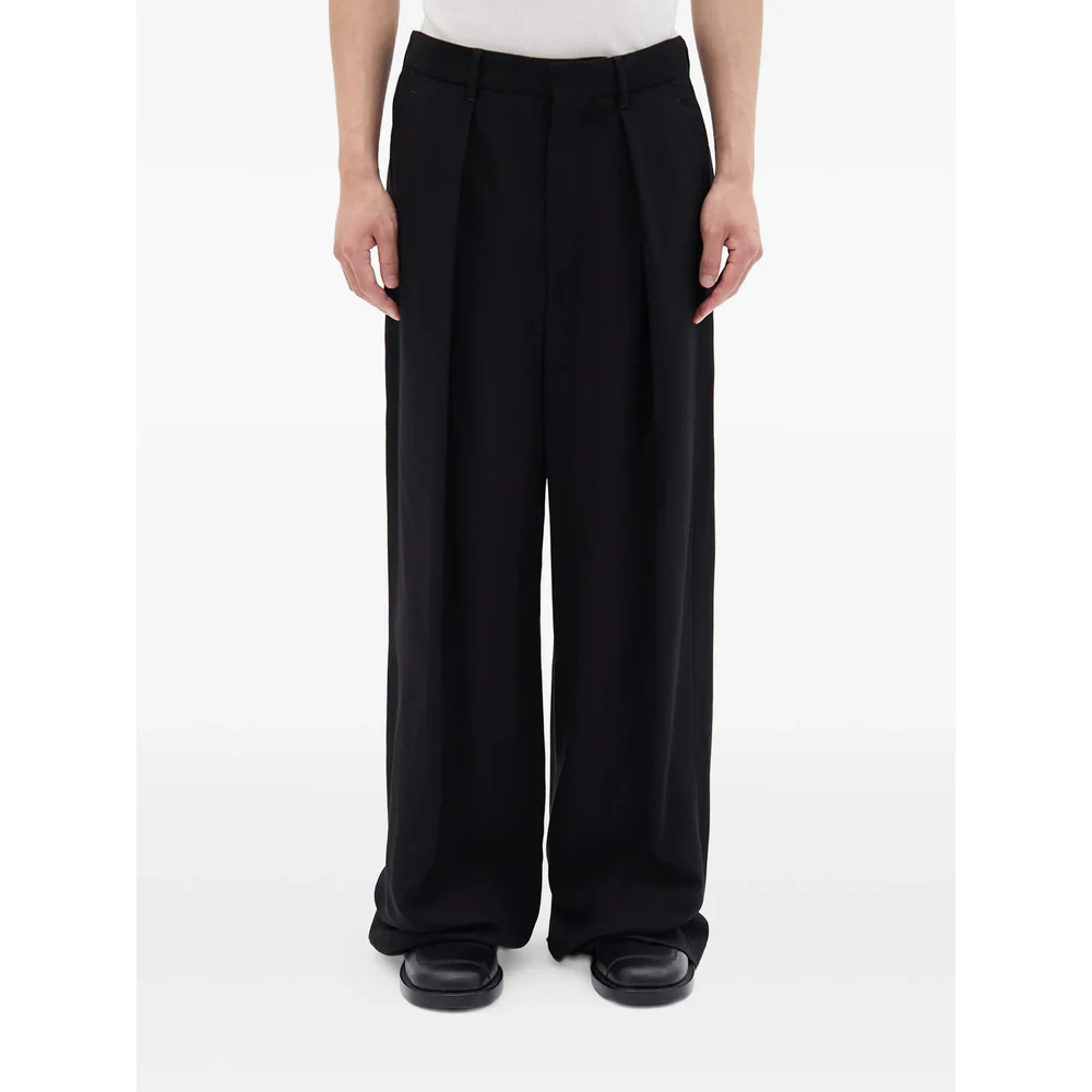 Ann Demeulemeester Black Trousers - Wide-Leg Trousers Men