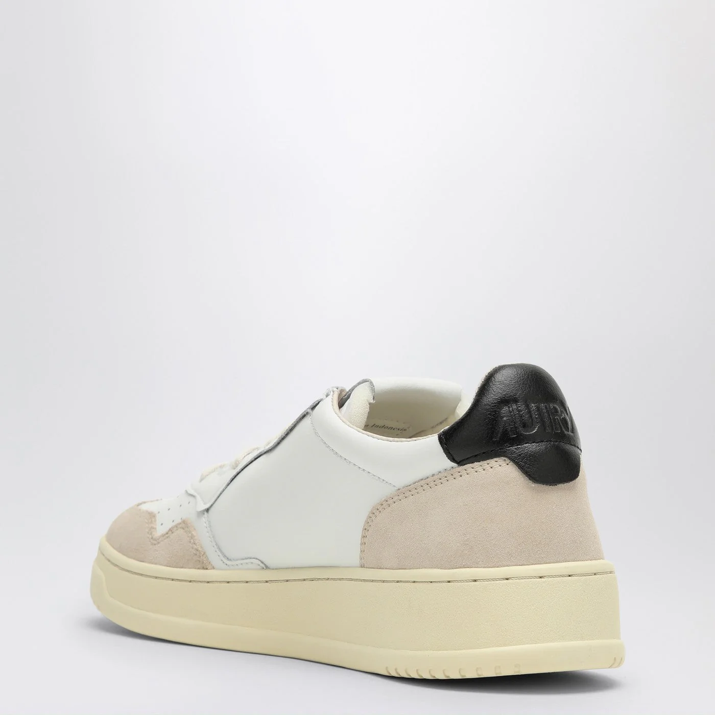 Autry Medalist Trainer In White/Black Leather And Suede Men - Image 2
