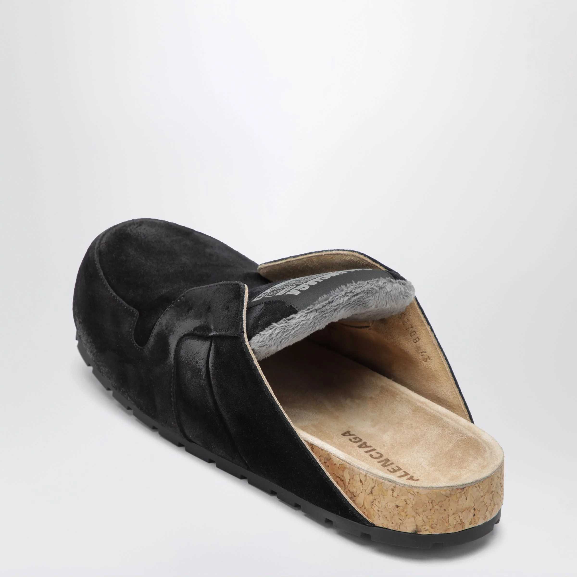 Balenciaga Dumbo Sabot In Distressed Suede Calfskin Men - Image 2