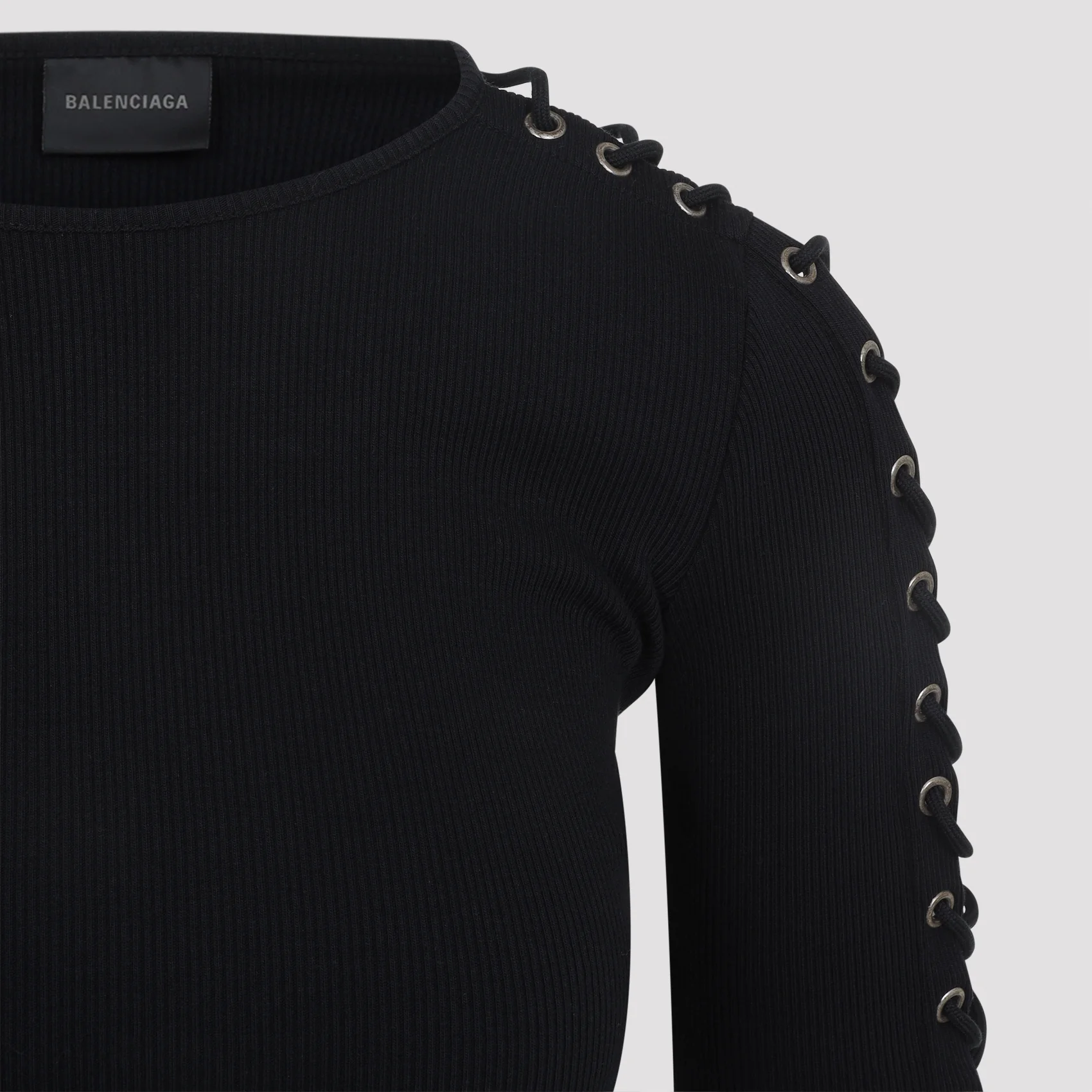 Balenciaga Lace-Up Mini Dress Women - Image 3