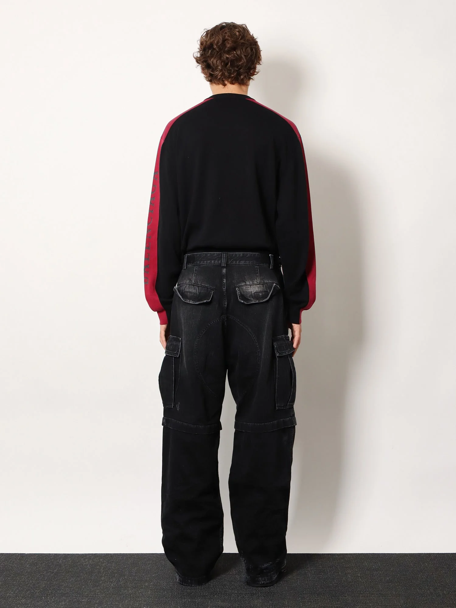 Balenciaga Men Cargo Black Denim Trousers - Image 3
