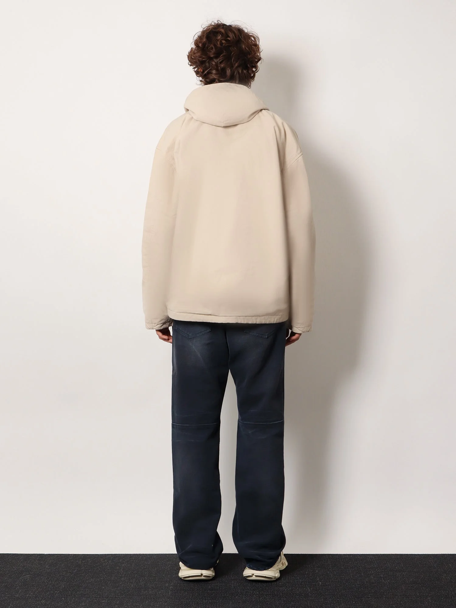 Balenciaga Men Cotton Blend Jacket With Embroidered Logo On The Front - Image 3