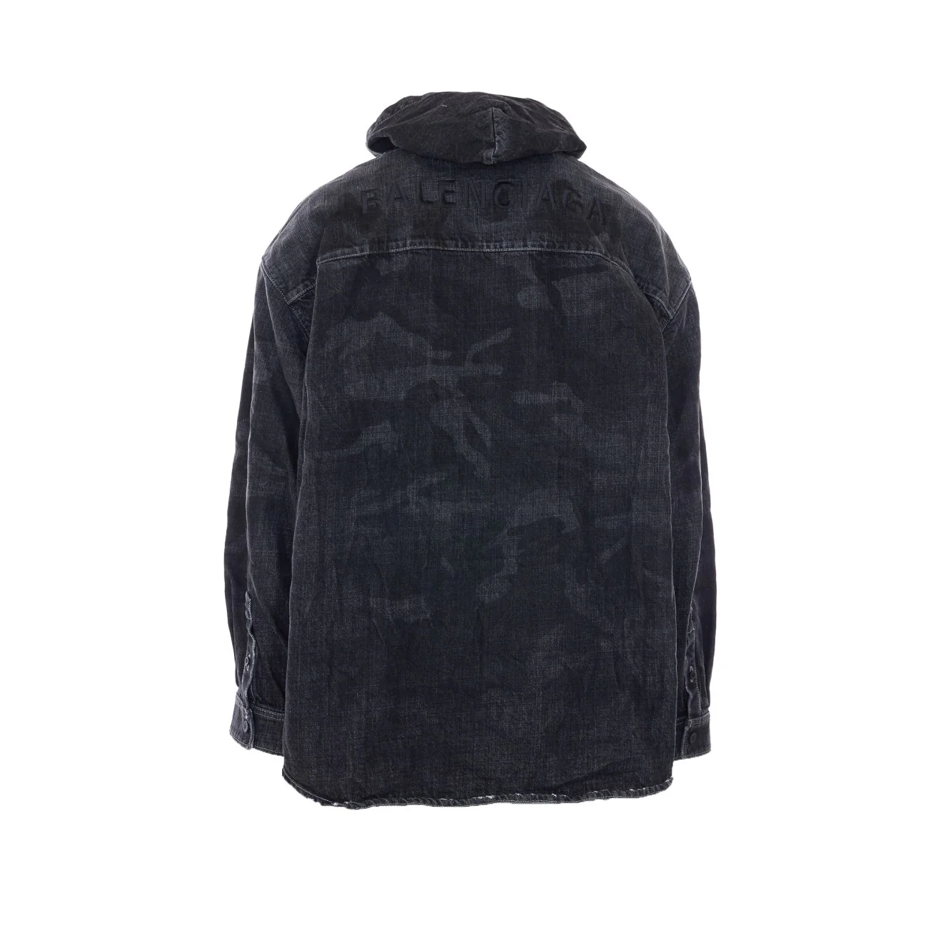 Balenciaga Men Denim Shirt Parka - Image 2