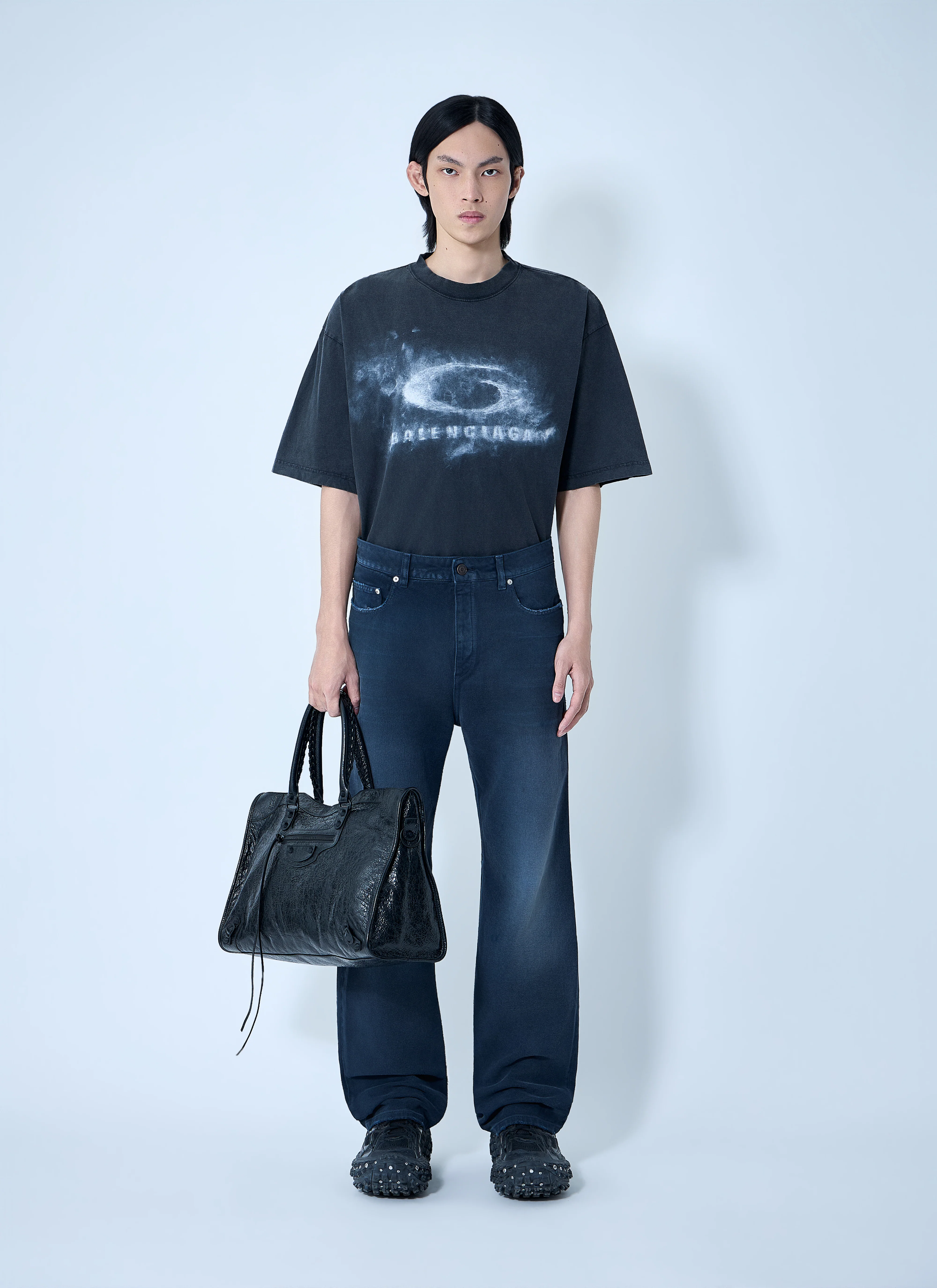 Balenciaga Men Medium Fit T-Shirt - Image 2