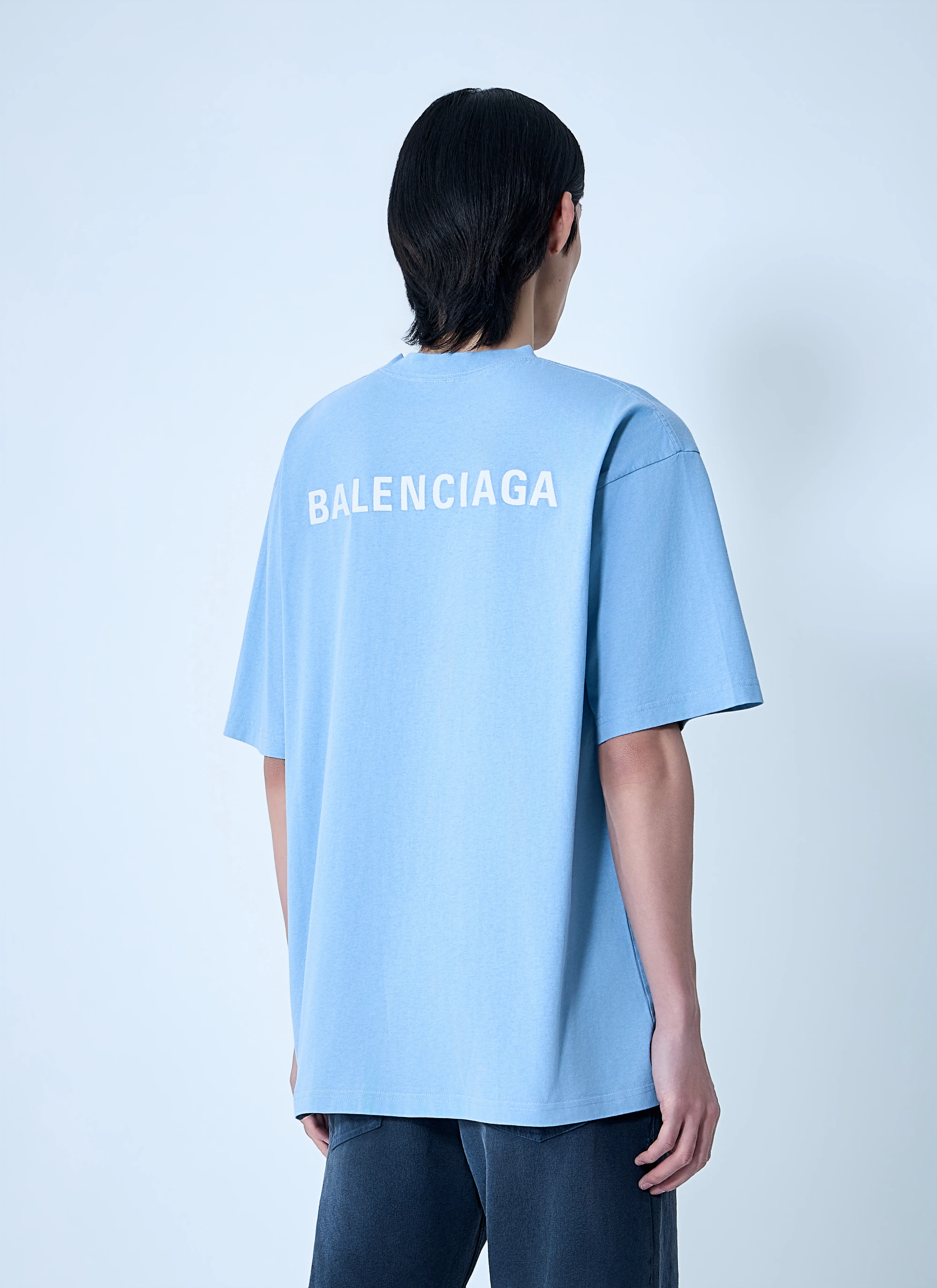 Balenciaga Men Medium Fit T-Shirt - Image 4