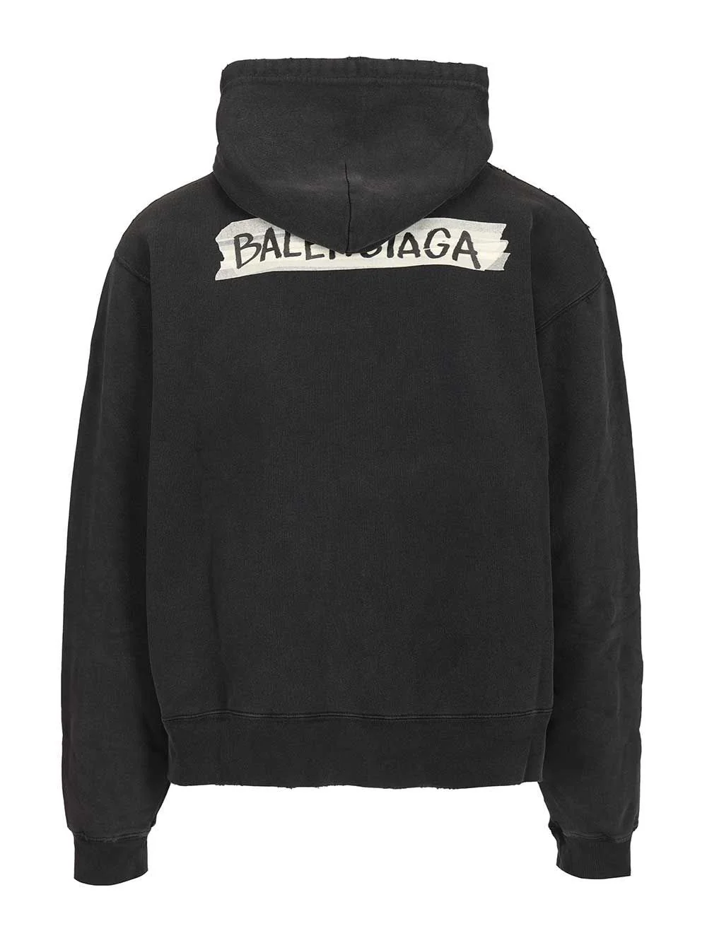 Balenciaga Men Oversized "Masking Tape" Zip-Up Sweatshirt - Image 2